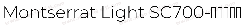 Montserrat Light SC700字体转换